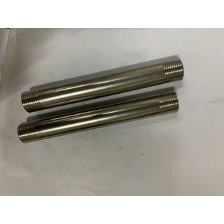 ท่อสั้นสแตนเลส 304 เกลียว 2ข้าง ขนาดความยาว 40mm-300mm(4''-6'')