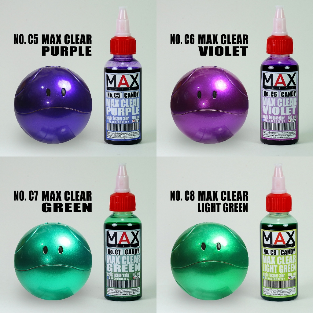 C5-C8 max color สีพ่นโมเดล กันดั้ม รถถัง อาร์ททอย พลาสติกโมเดล สีผสมสำเร็จพร้อมใช้งาน