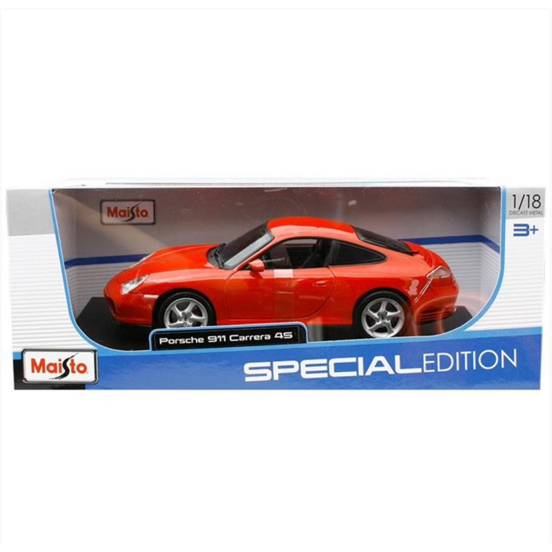 โมเดลรถเหล็ก 1/18 Porsche 911 Carrera 4S [Maisto]