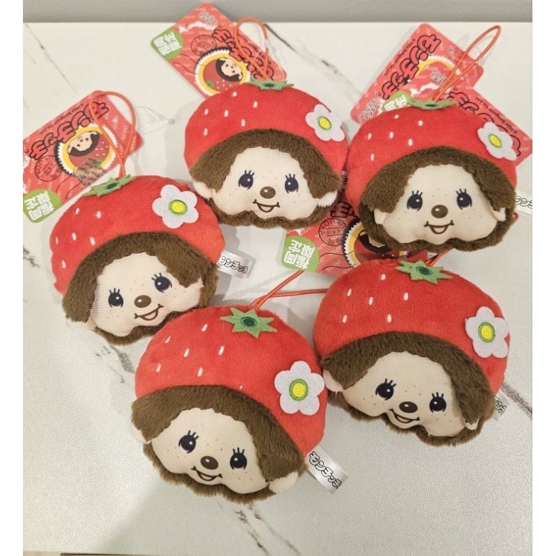 พร้อมส่ง พวงม่อนชิชิ สตอเบอรี่ Monchichi Stawberry ของแท้ จากญี่ปุ่น