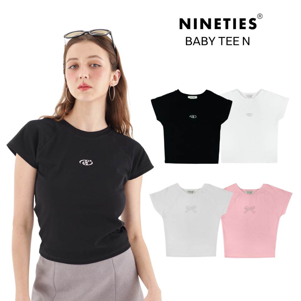 Nineties Design รวมเสื้อทรง Slim เข้ารูป รุ่น Baby Tee