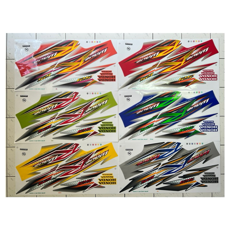 สติ๊กเกอร์ เวฟ 125R รุ่น10 ปี2005 สติ๊กเกอร์ Wave 125R รุ่น10 ปี2005