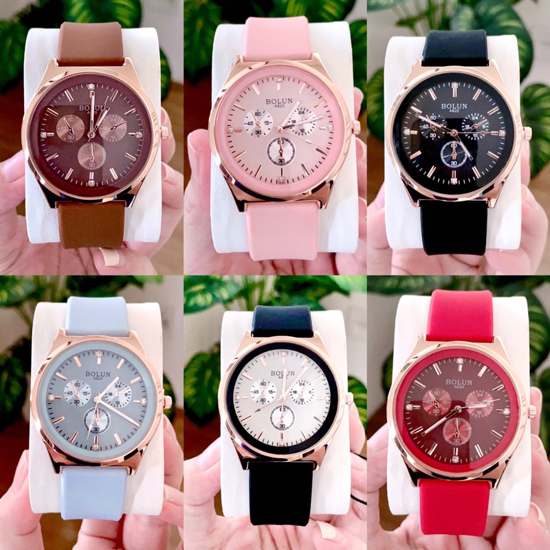 นาฬิกา BOLUN ( โบลัน ) ของแท้ 100% สายชิลิโคนนิ่มใส่สบายได้ทุกช่วงวัย ข้อมือเล็ก-ใหญ่แถมฟรีถุงฝ้า