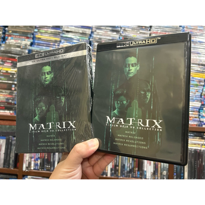 4K-Blu-ray The Matrix : ปกสวม ครบ 4 ภาค หนังดีน่าสะสม มีซัพไทย