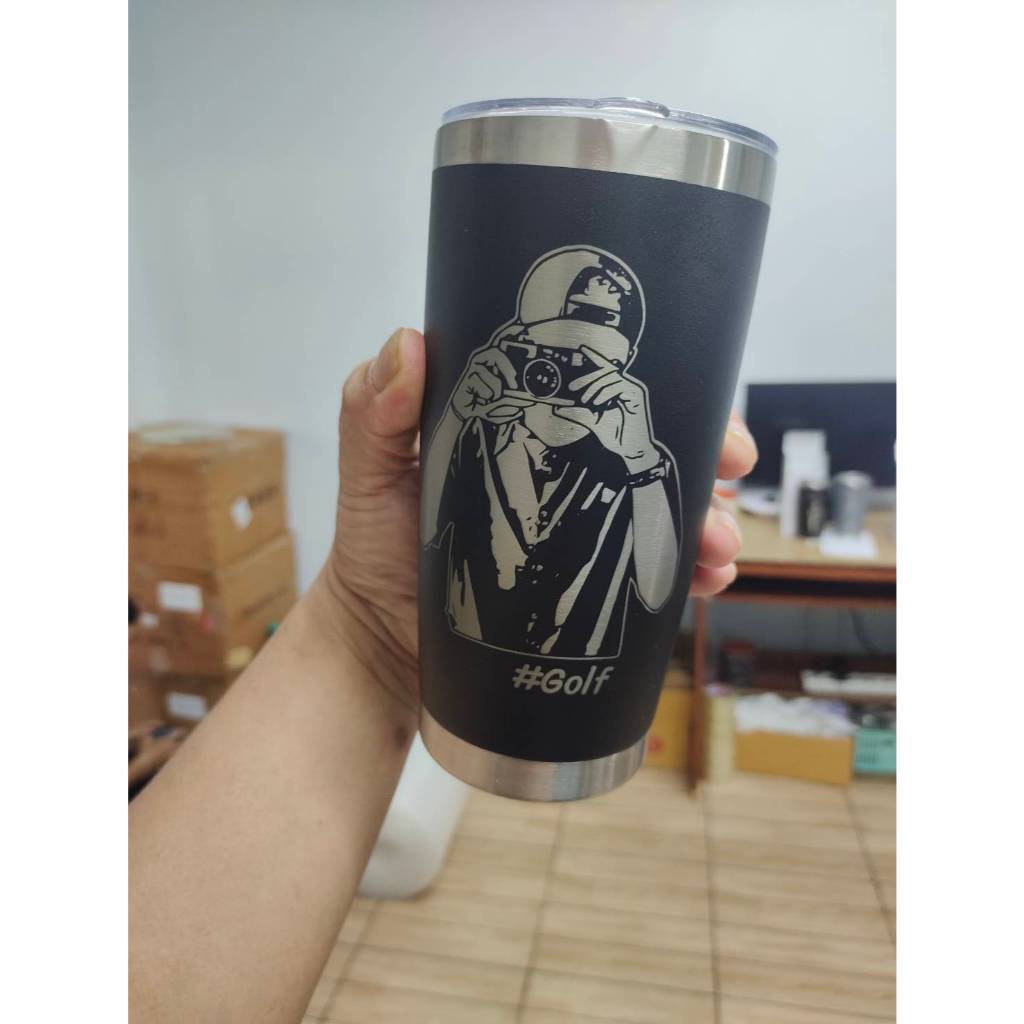 แก้วเลเซอร์แก้วเก็บความเย็นแก้วสั่งทำรูปข้อความตามใจ - รูปที่ 3