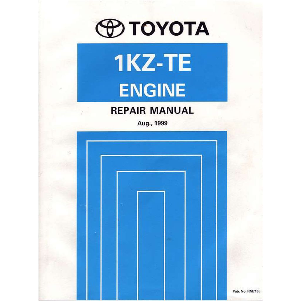 คู่มือซ่อมเครื่องยนต์ โตโยต้า 1kz-te toyota engine repair manual