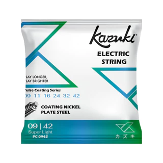 สายกีต้าร์ไฟฟ้า Kazuki Pulse Coating Nickel Plate Steel │ เบอร์ 09-42 / 10-46 │สายกีตาร์ไฟฟ้าเคลือบ แข็งแรง เล่นง่าย
