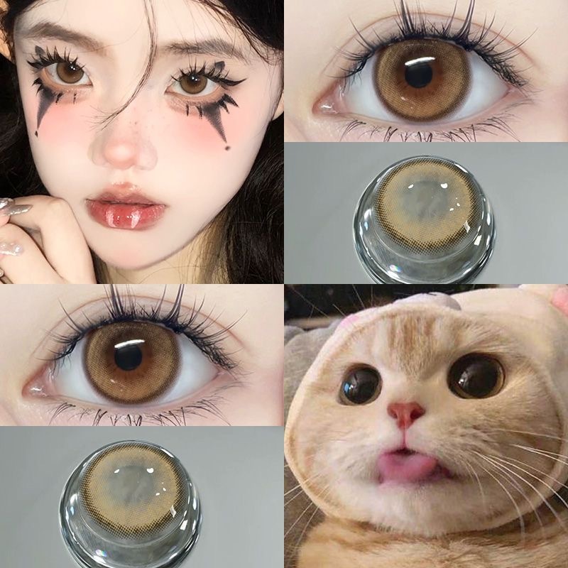 Midroo  DIA-14.0mm Brown/Grey/Blue/Black สุดคุ้ม เลนส์แฟชั่น บลิงบลิงๆ เลนส์ค่าสายตาปกติ รายเดือน ราคา ถูกที่สุด ดีลบีเคเค แกลเลอรีภาพที่ 2