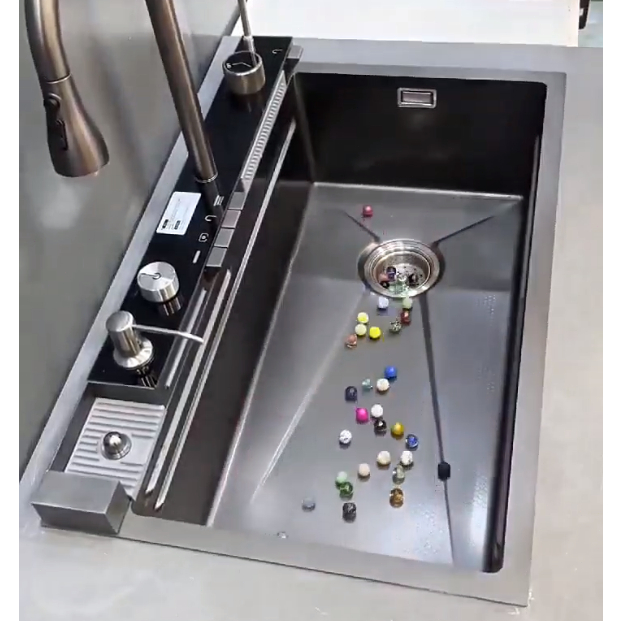 โกลเด้น ซิงค์ล้างจาน อ่างล้างจาน sink kitchen 304อ่างล้างจานสแตนเลส อ่างล้างจานพร้อมปุ่ม