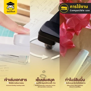 เครื่องเย็บกระดาษ แม็กหมุนได้ 360 องศา แม๊กเย็บกระดาษ ลวดเย็บกระดาษ อุปกรณ์สำนักงาน แข็งแรง ใช้ง่าย
