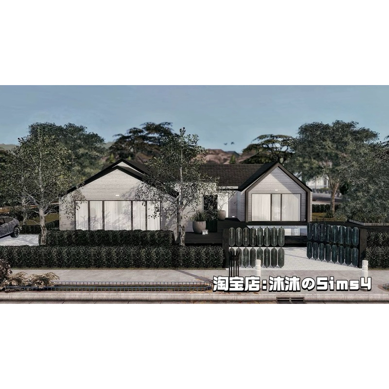 The Sims4 [Mods] : มอดบ้านสไตล์มินิมอลโทนดำขาว ดูน้อยแต่เรียบหรู ✨🌷จัดส่งภายใน 24 hours🌷✨