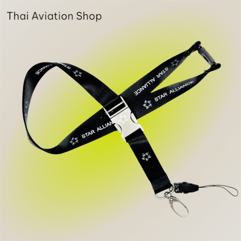 STAR ALLIANCE Lanyard [New version Premium] สายคล้องบัตรสายคล้องคอพนักงาน Card ID Holder