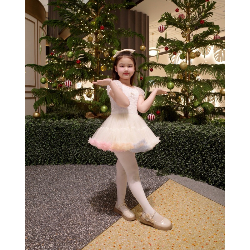 ชุดเดรสเจ้าหญิง กระโปรงฟู เด็กผู้หญิง สุดน่ารัก มี 4 สี - รูปที่ 3