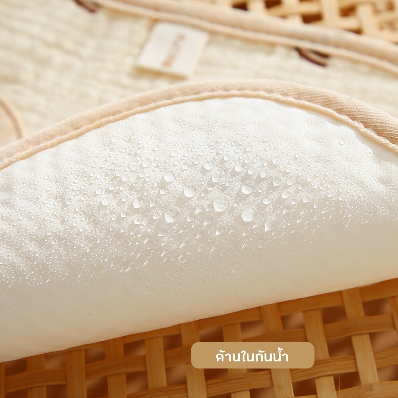 ผ้ากันเปื้อนเด็กสีออร์แกนิค ด้านในกันน้ำ NH272 - รูปที่ 2