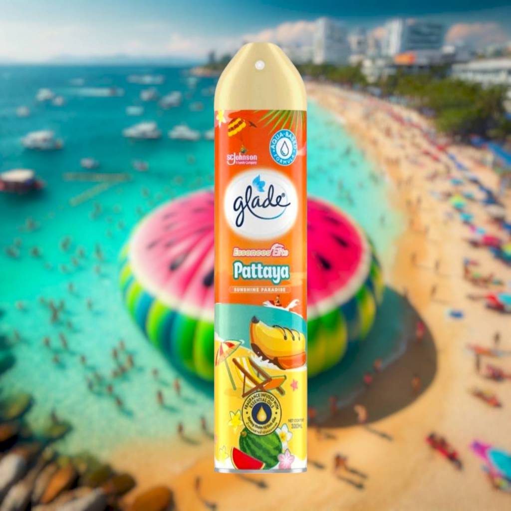 เกลด เอสเซ้นส์สเปรย์ กลิ่น พัทยาซันไชน์ 320 มล. Glade Pattaya Sunshine Paradise Spray