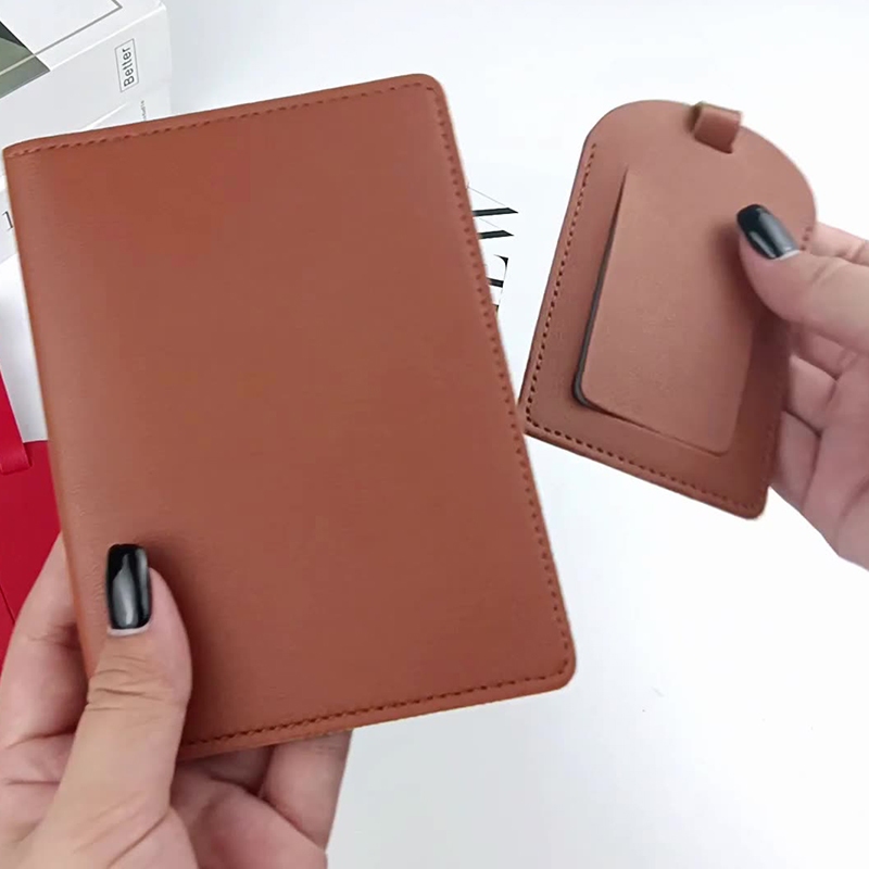 PU ปกพาสปอร์ต PU ซองพาสปอร์ต ปกป้องข้อมูล วัสดุหนัง Passport case