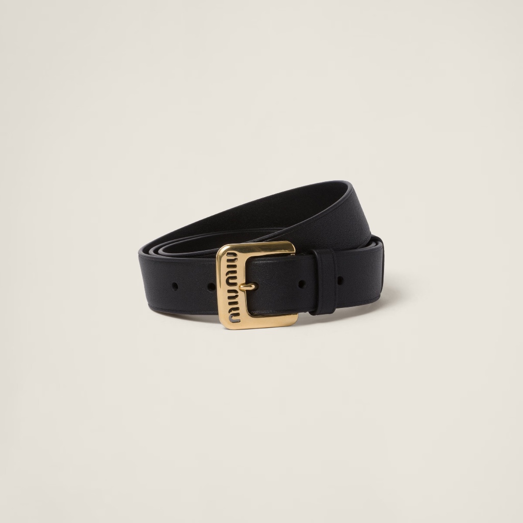 **do** เข็มขัดหนัง M M Nappa leather belt Unisex ขนาด 3cm สินค้าใหม่ ของแท้