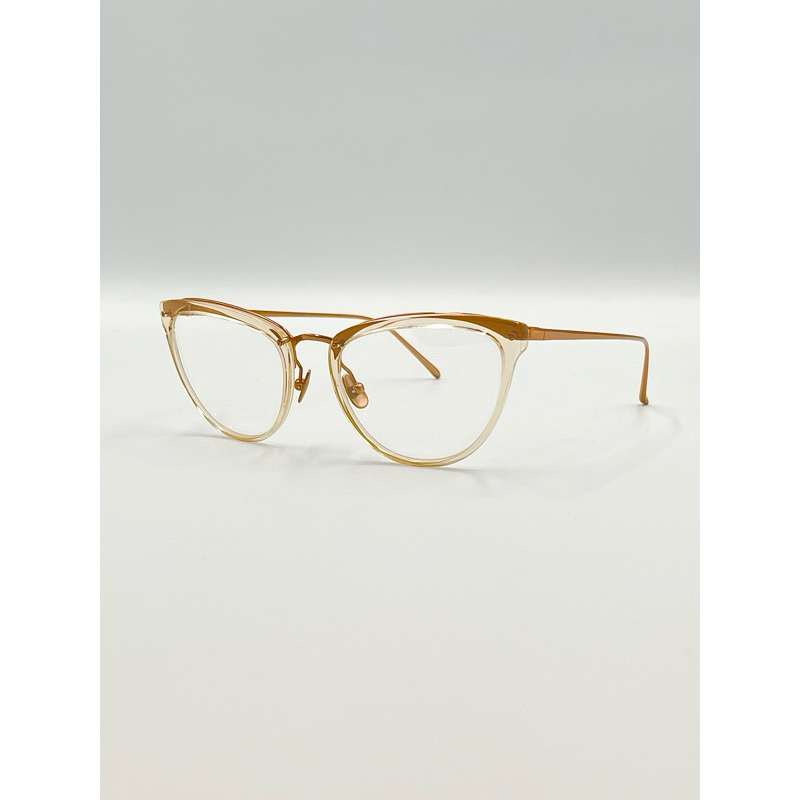 [GlassesMania] Linda Farrow 22K Rose Gold Eyeglasses 💯% Authentic กรอบแว่นสายตาชุบด้วยทอง Rose Gold 