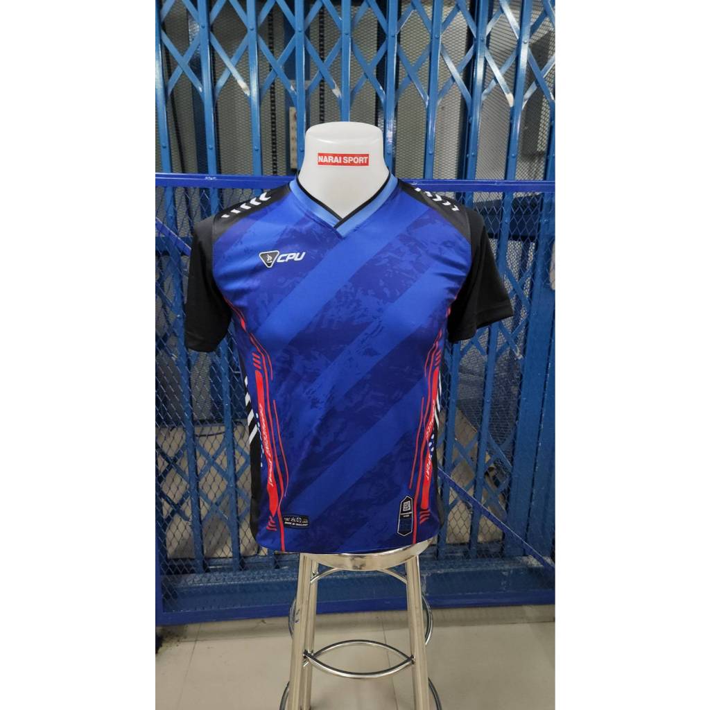 เสื้อกีฬาชาย  เสื้อฟุตบอล   ผ้าไมโครพิมพ์ลาย CPU124  ทรงสวยใส่สบาย ราคาถูก Shopee Lazada
