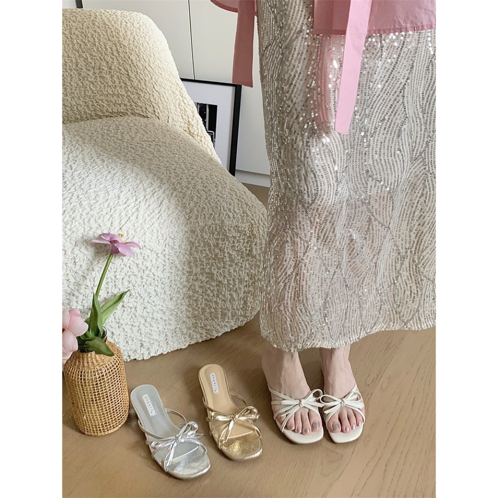 รองเท้าโบว์ Jilly หนังนิ่ม สีสวย ร้านไทย แฟชั่นวินเทจ - รูปที่ 6