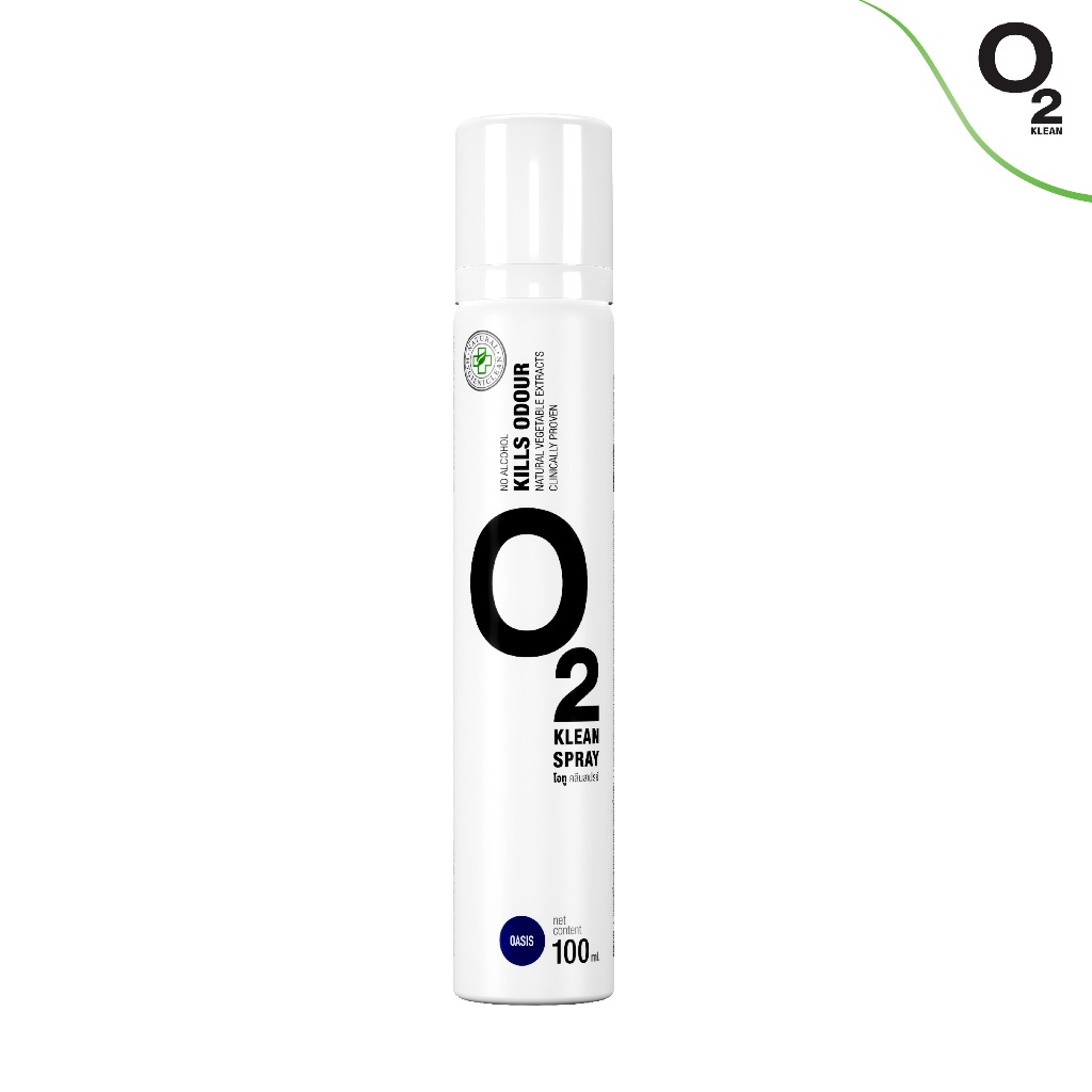O2 Klean Spray ขนาด 100ml กลิ่น Oasis สเปรย์ดับกลิ่น จากสารสกัดธรรมชาติ 100%