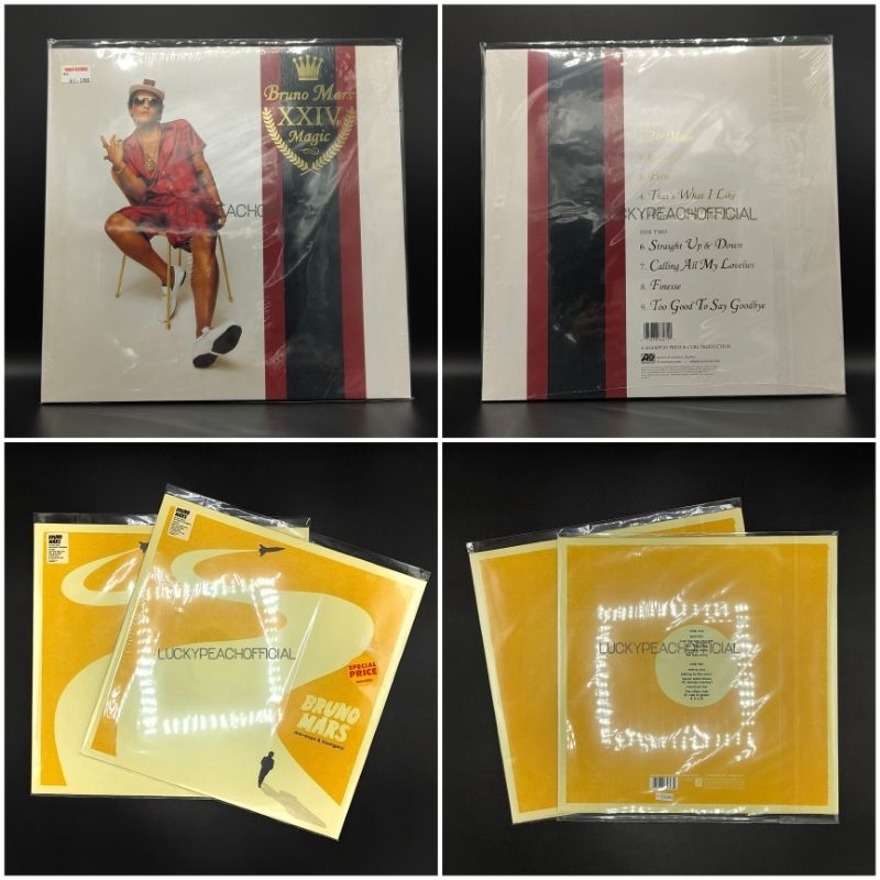 NEW! VINYL Bruno Mars Album Doo-Wops & Hooligans, XXIVK Magic ของใหม่ (ซีล)