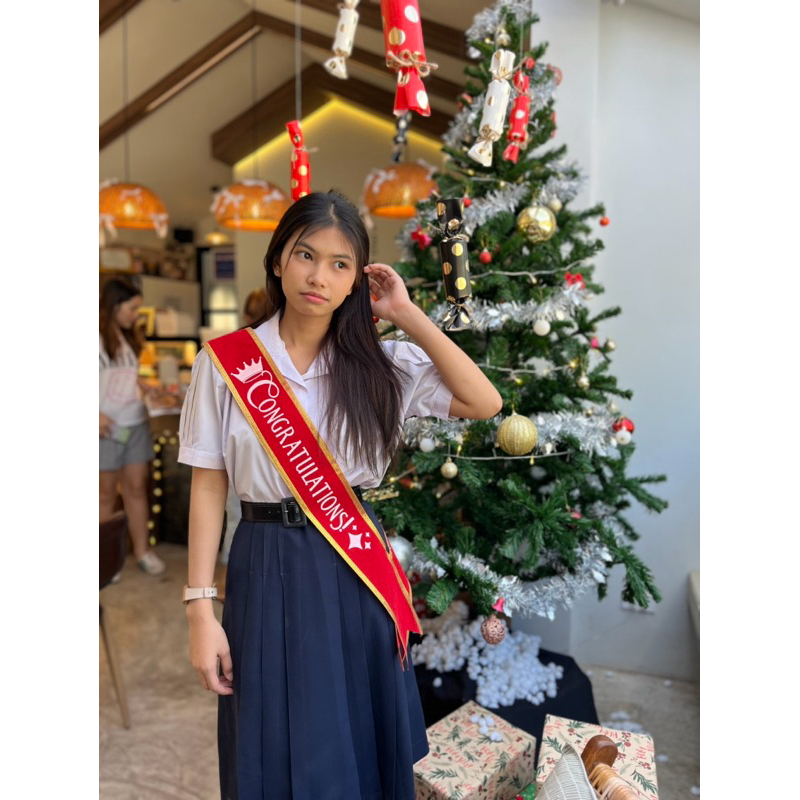 สายสะพายปัจฉิม สกรีนcongratulations