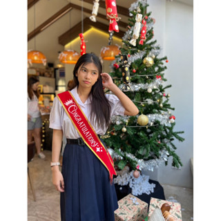 สายสะพายปัจฉิม สกรีนcongratulations