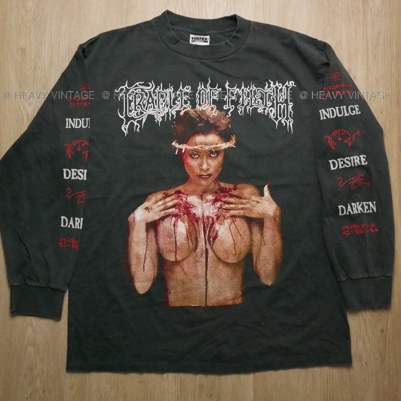 CRADLE OF FILTH PRAISE THE WH0RE  long Sleeve tag USA เสื้อวินเทจ เสื้อทัวร์ วงร๊อค heavy  vintage shirt