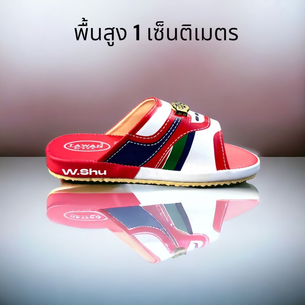 รุ่นSC-16 รองเท้าแตะเทวินทรงสวมสำหรับเด็กผู้ชายวัย 3-10 ปี สีแดง ไซส์ 25-36 รองเท้าสวมแฟชั่นเด็ก ใส่เที่ยว ใส่ลำลอง