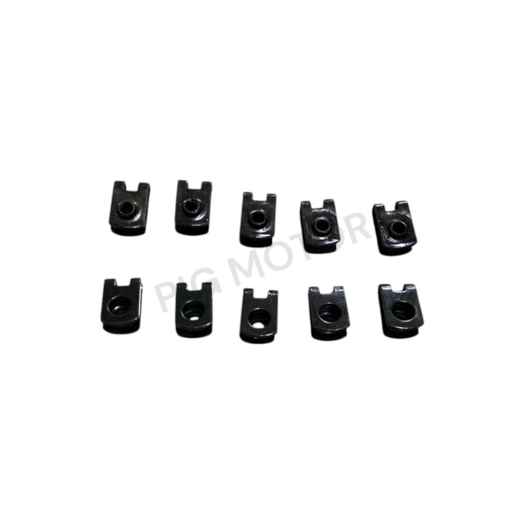 กิ๊ฟล็อคชุดสี กิ๊ฟเกลียวมิล กิ๊ฟล็อคหน้ากาก M4 เบอร์ 6 ขนาด 4 มิล งานแบบแท้ ( 1 ชุด 10 ตัว )