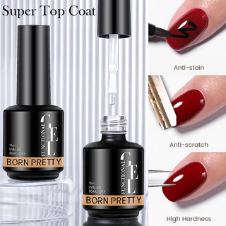 Born Pretty ท็อปเงา ท็อปด้าน เบส รับเบอร์เบส ขนาด 15ml สินค้าพร้อมส่ง