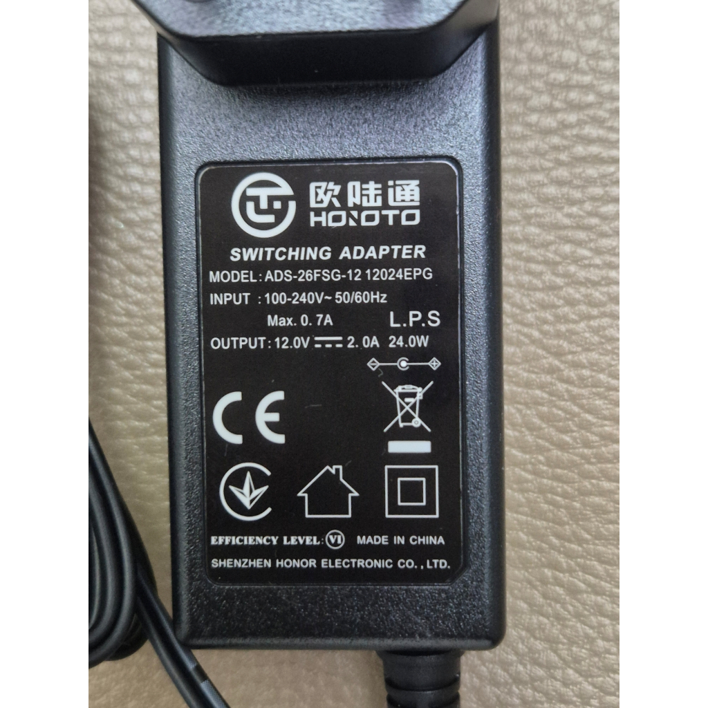 เทียบ Dahua Adapter 12V 2A ยี่ห้อ HONOTO หรือ MOSO หัวแจ็ค 5.5*2.1mm. HOIOTO