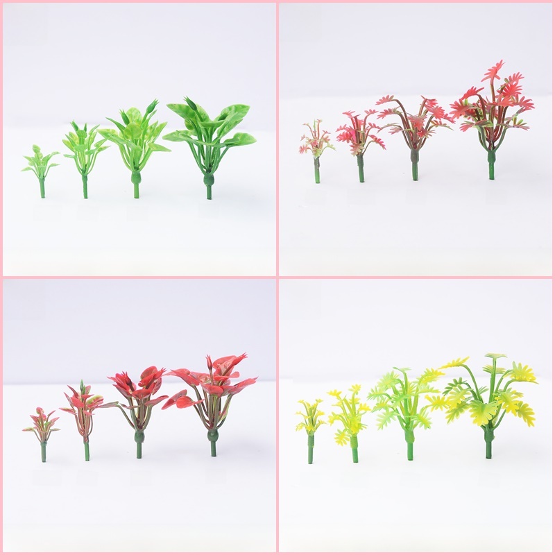 โมเดลพุ่มไม้ พืชทรงเตี้ยตกแต่งสวนถาดและภูมิทัศน์ขนาดเล็ก