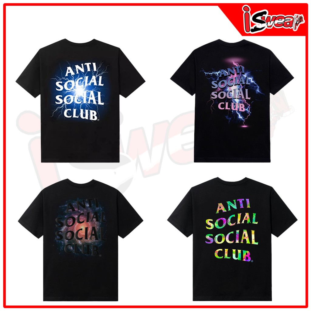 เสื้อยืด Anti Social Social Club collection (ลายธรรมชาติ ⛅️☀️⚡️💫)