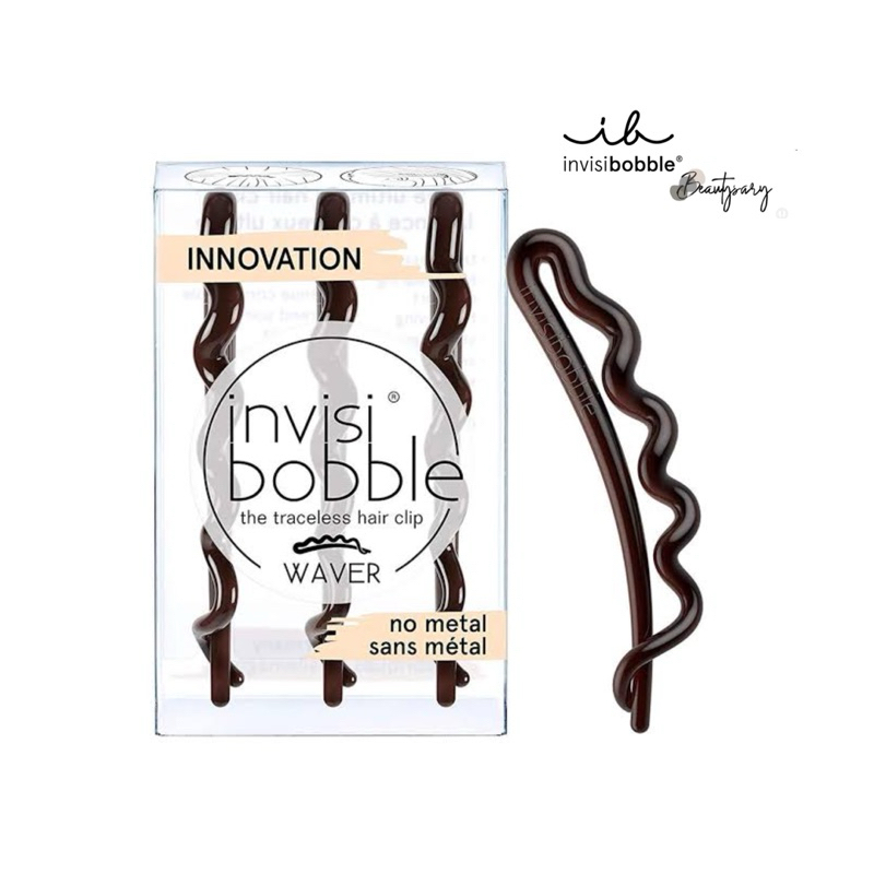 พร้อมส่ง INVISIBOBBLE กิ๊บติดผมไม่เป็นรอย รุ่น Waver สี Pretty Dark