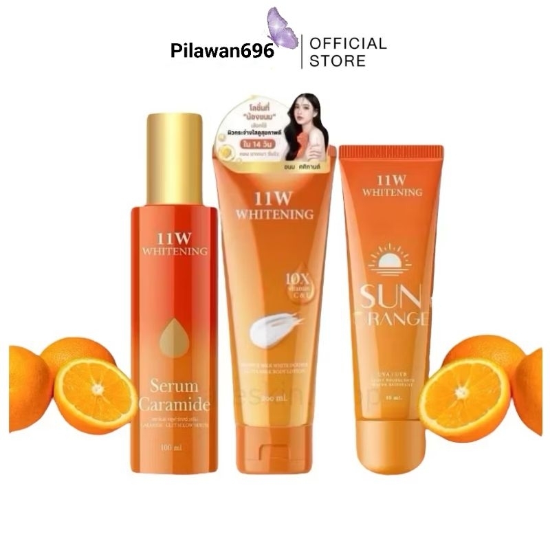 [พร้อมส่ง] โลชั่น ผิวขาว 11w Whitening body lotion บำรุง กระจ่างใส ขาวเร็ว ขาวไว ดำ ผิวคล้ำ ผิวกาย 11 w