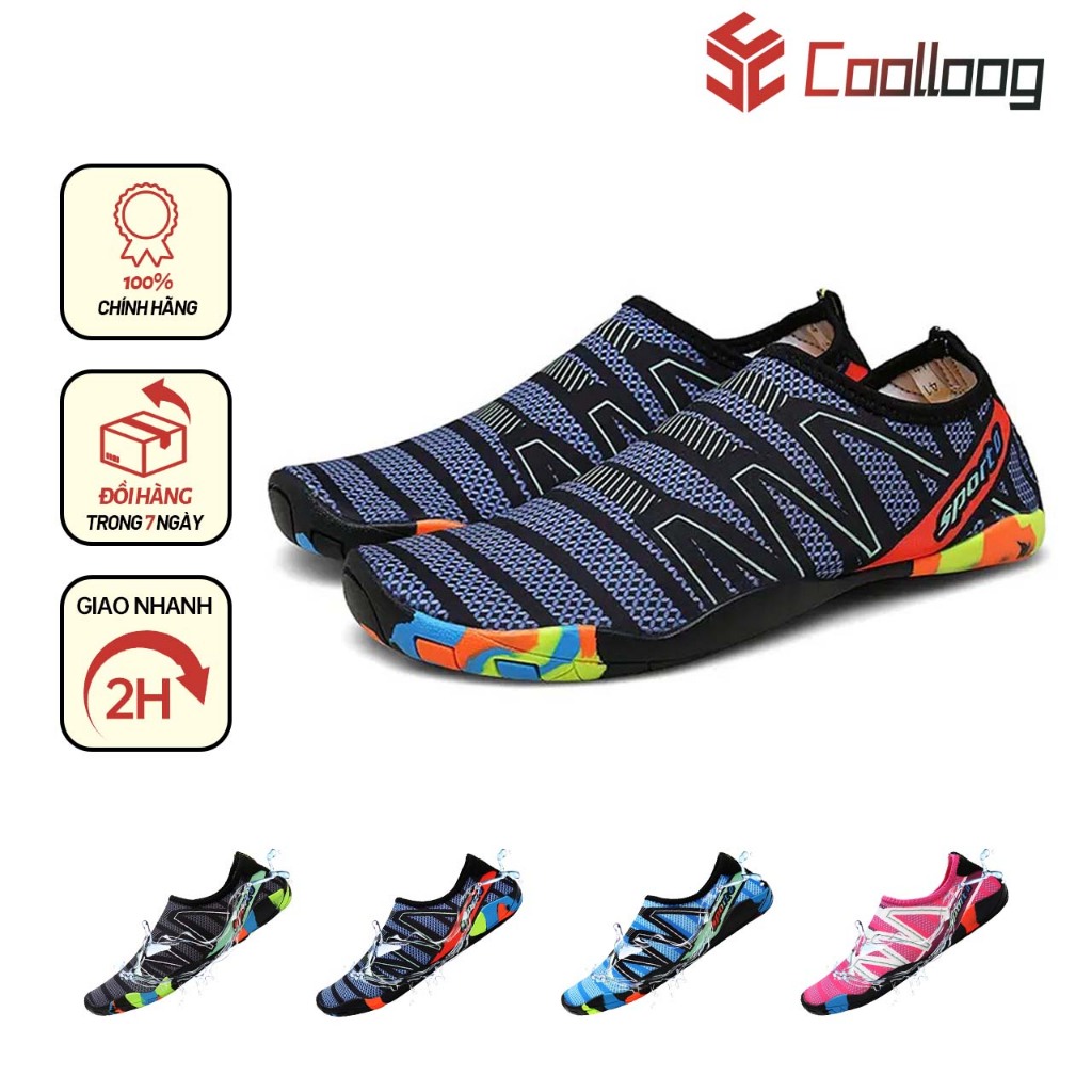 Coolloog รองเท้ายาง เหมาะสำหรับการว่ายน้ำดำน้ำท่อง กลางแจ้ง