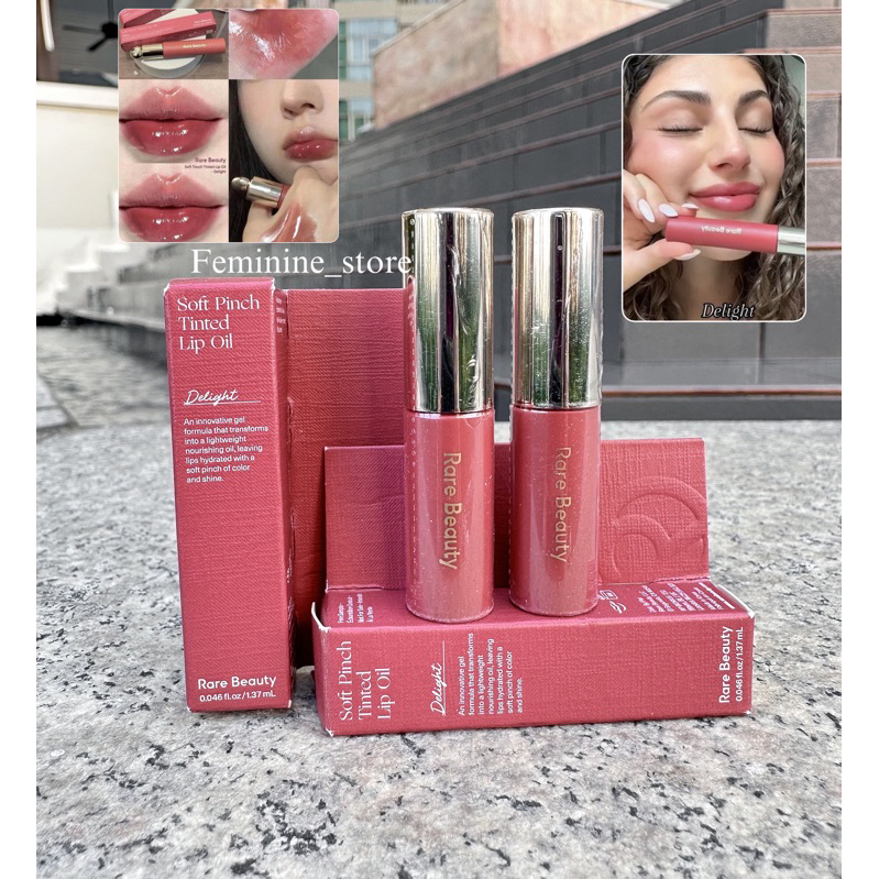 แท้/ส่งไว Rare Beauty Soft Pinch Tinted Lip Oil 1.37ml (ขนาดมินินะคะ)