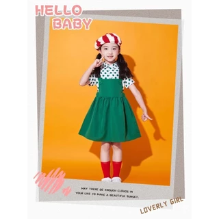 Hania kids ชุดเสื้อกางเกงโรงเรียนอนุบาลเกาหลี เด็กผู้หญิง น่ารักๆ ใส่สบาย - K4125157 K4125158