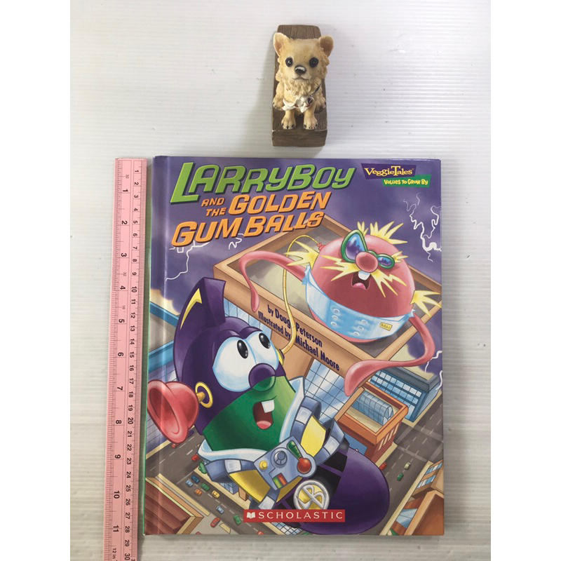 Larryboy and the golden gumballs By Doug Peterson หนังสือภาษาอังกฤษ (มือสอง) ปกแข็ง