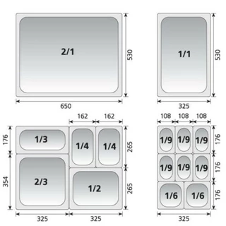 CAMBRO กล่องเก็บวัตถุดิบพลาสติกPP Food Grade ทนร้อน-เย็น กล่องใส่อาหาร กล่องถนอมอาหาร GN1/2 (32.5x26.5ซม) CAM1-2