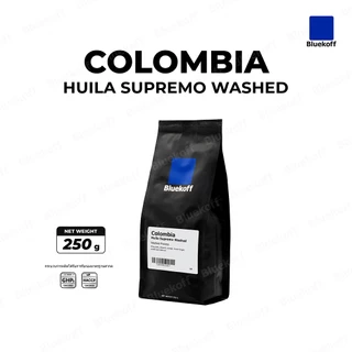 Bluekoff เมล็ดกาแฟ Colombia Huila Supremo Washed Arabica 100% (1 ถุง บรรจุ 250 กรัม)
