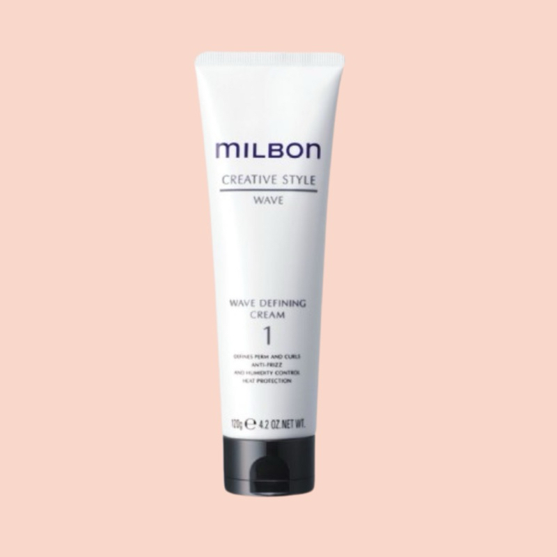 MILBON CREATIVE STYLE WAVE DEFINING CREAM 1 120 ML.สไตล์ลิ่งเนื้อครีมที่ใช้จับลอนในขณะผมหมาด ให้ลอนนุ่มนวลไม่แข็งกระด้าง