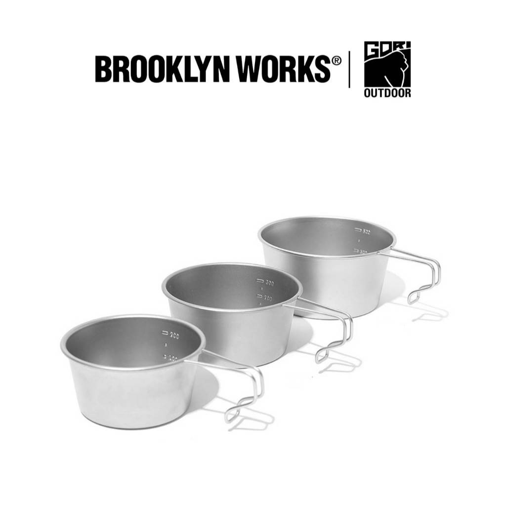 Brooklyn Works Stainless Steel Sierra Cup ถ้วยแคมป์ปิ้ง