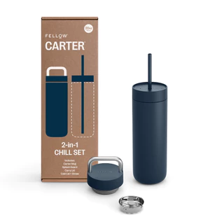 Fellow - Carter 2-in-1 Chill Set Carter Move Mug 20 ออนซ์ พร้อม ฝา 2-in-1 Lid System แก้วเก็บความเย็น แก้วน้ำเคลือบเซรา