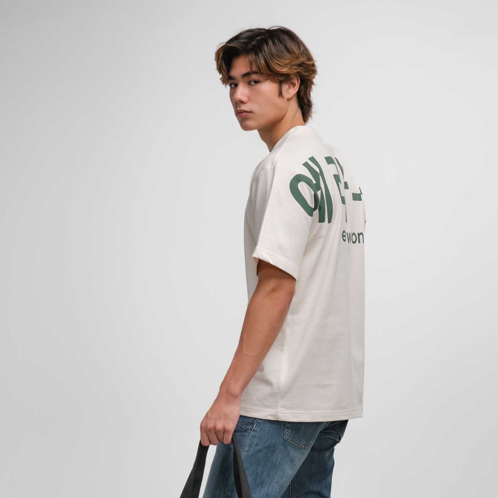 era-won เสื้อ T-Shirt Oversize Screen สี Green
