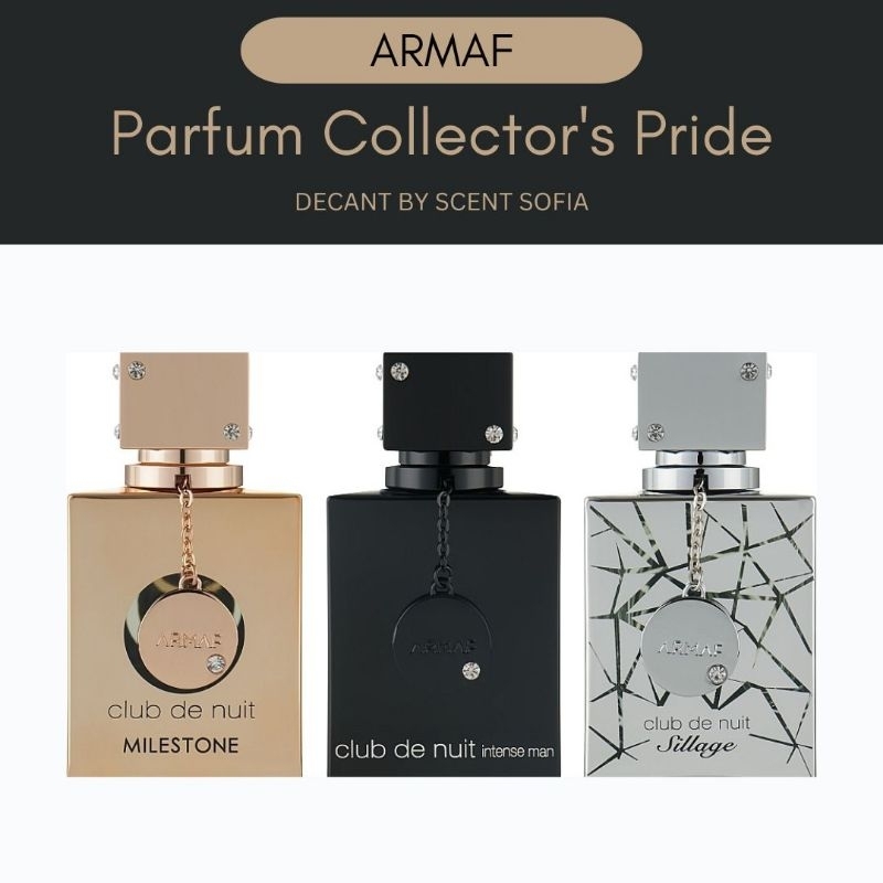 Armaf Club de Nuit Intense Man, Milestone, Sillage Parfum Collector's Pride