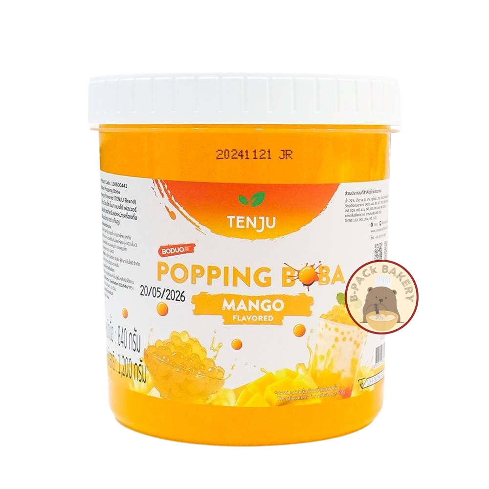 (มะม่วง) เท็นจู ไข่มุกป็อบ มะม่วง TENJU Popping Boba Mango 1Kg