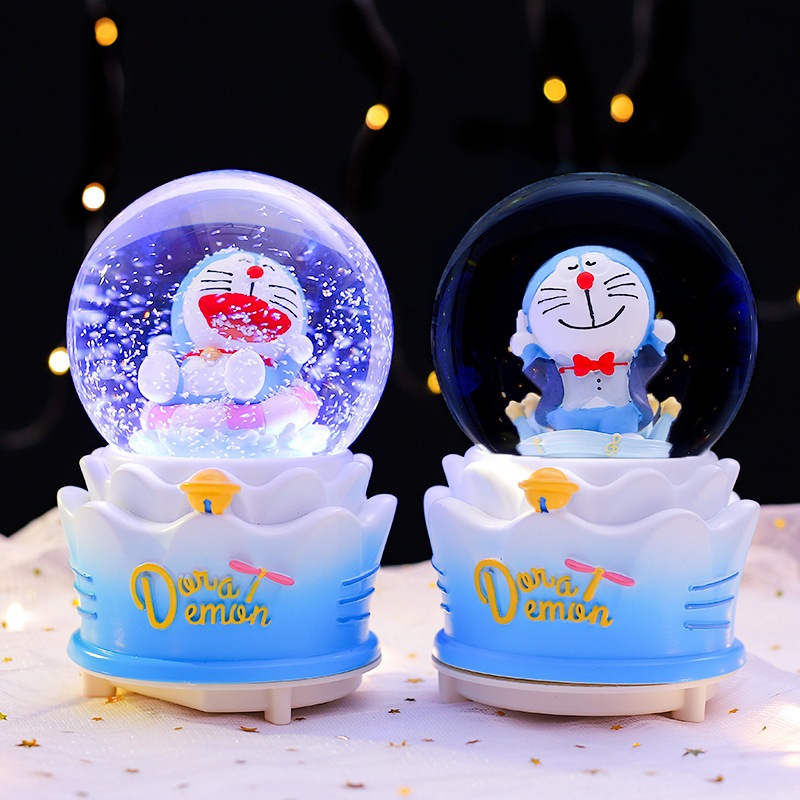 မူဆေ့တီခရစ်စတယ်ဂီတဘောလုံး Doraemon (80×80×125mm) — ကျောင်းသားများအတွက် ဖန်တီးမှုလက်ဆောင်